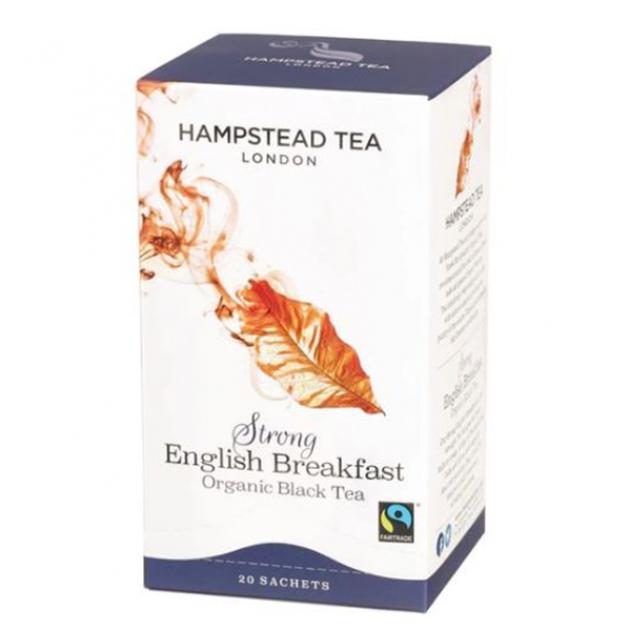 英國漢普斯敦有機,公平交易特濃英國早餐茶包  (Organic Fairtrade Strong English Breakfast Tea Bags)